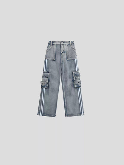 [INSstudios] STRIPED JEANS ST1069