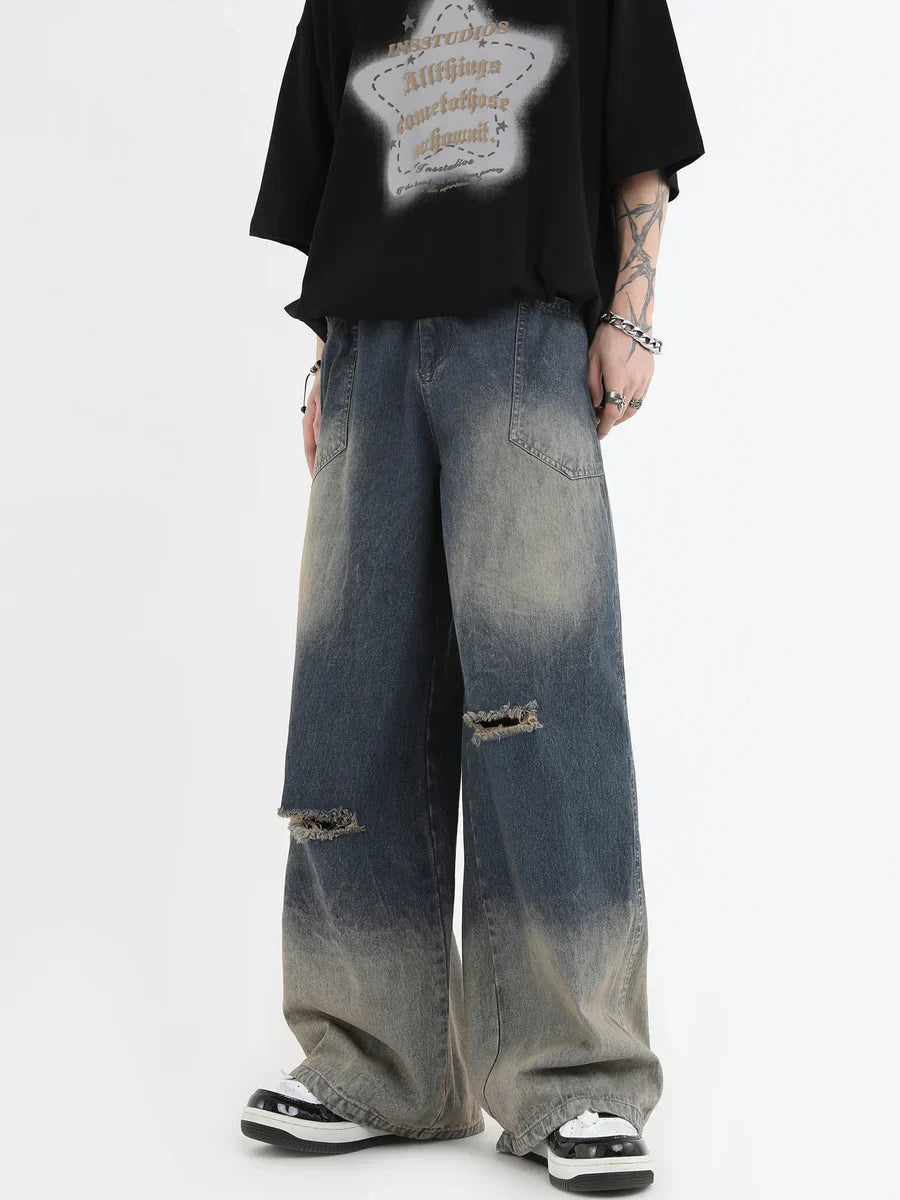 [INSstudios] AMERICAN CUT WASH JEANS ST561