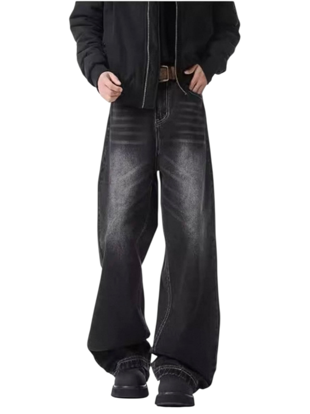 [GRACERUB] DIRTY FLARE-CUT JEANS st5042