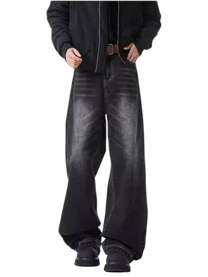 [GRACERUB] DIRTY FLARE-CUT JEANS st5042