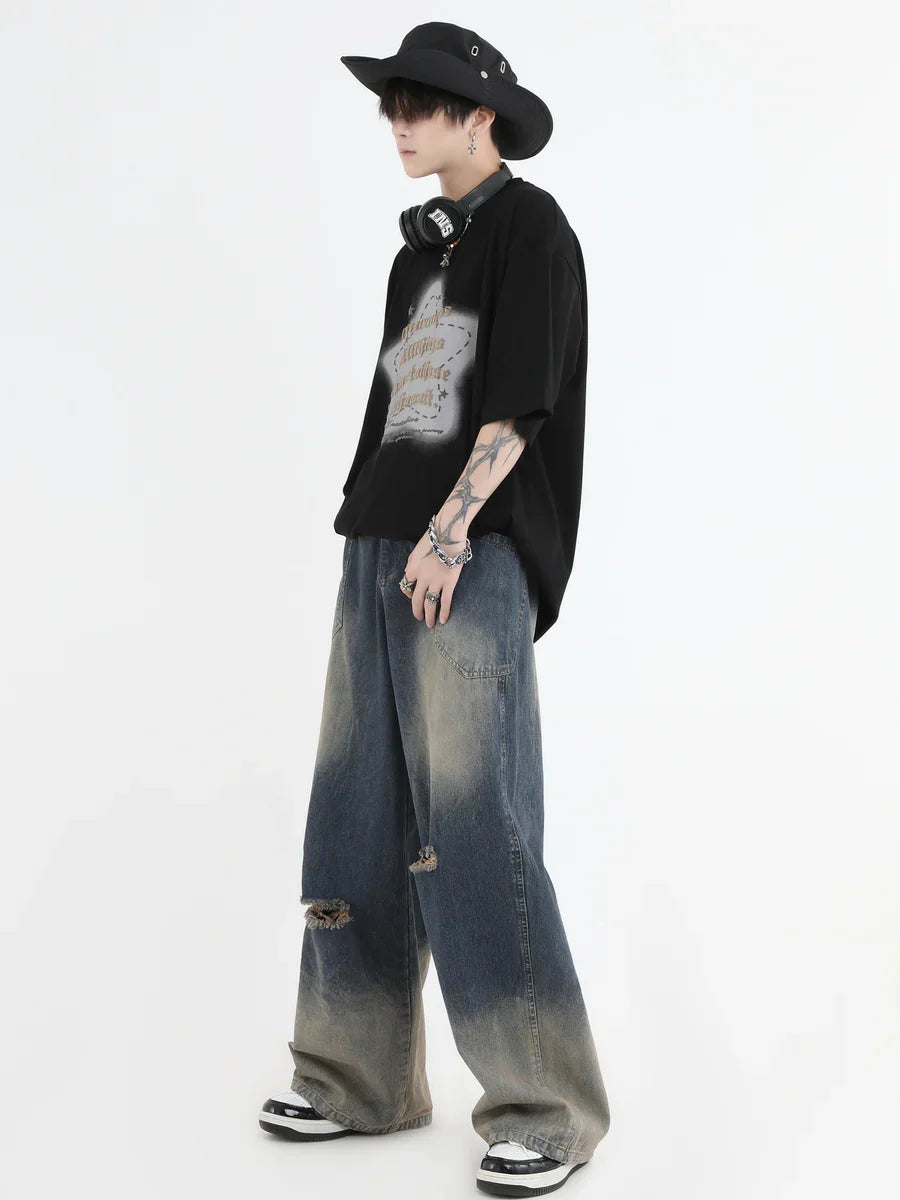[INSstudios] AMERICAN CUT WASH JEANS ST561