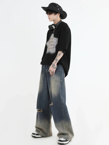[INSstudios] AMERICAN CUT WASH JEANS ST561