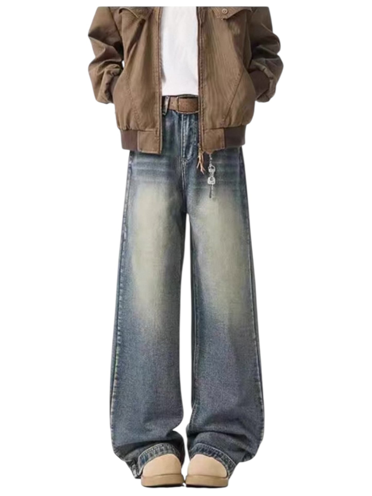 [GRACERUB] DIRTY FLARE-CUT JEANS st5042