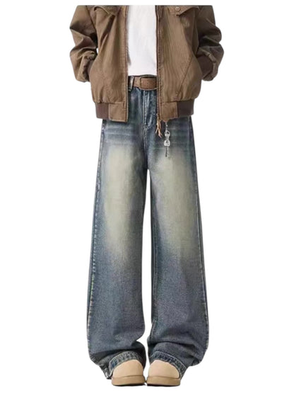 [GRACERUB] DIRTY FLARE-CUT JEANS st5042