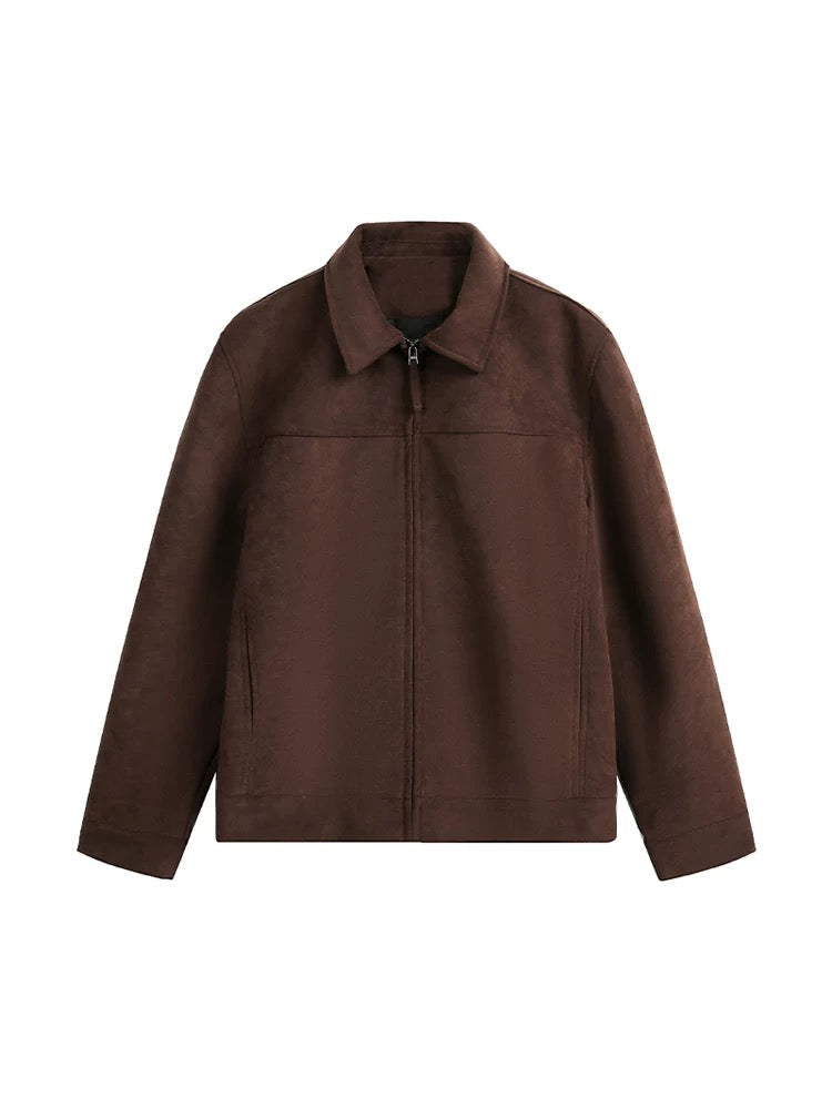 FAUX SUEDE HIP-HOP JACKET st5091