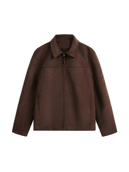 FAUX SUEDE HIP-HOP JACKET st5091
