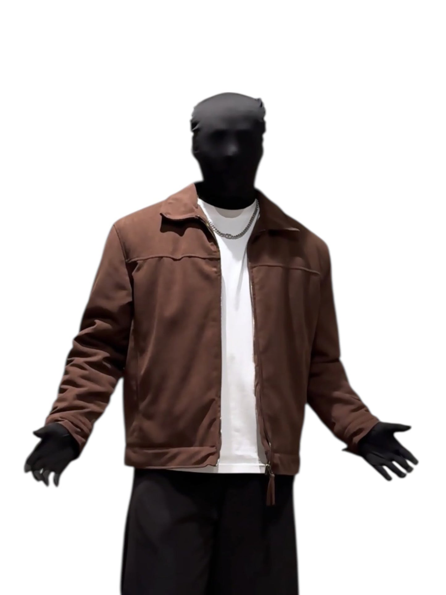 FAUX SUEDE HIP-HOP JACKET st5091