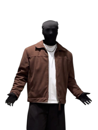 FAUX SUEDE HIP-HOP JACKET st5091