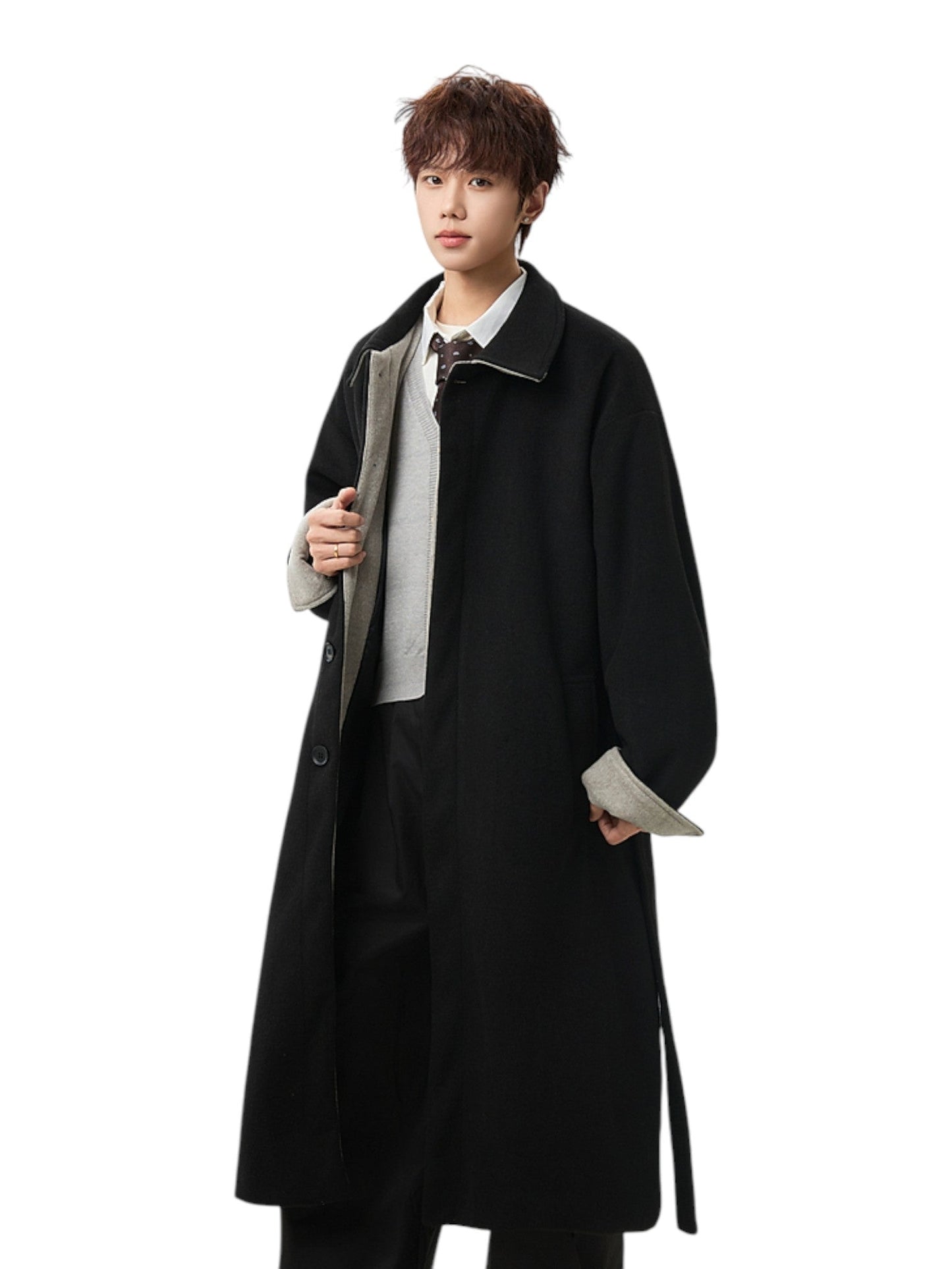 WOOL-BLEND MID-LENGTH COAT st5089