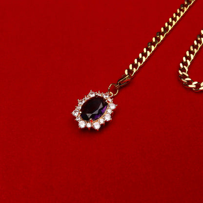 Simple versatile pigeon egg collarbone chain choker ornament