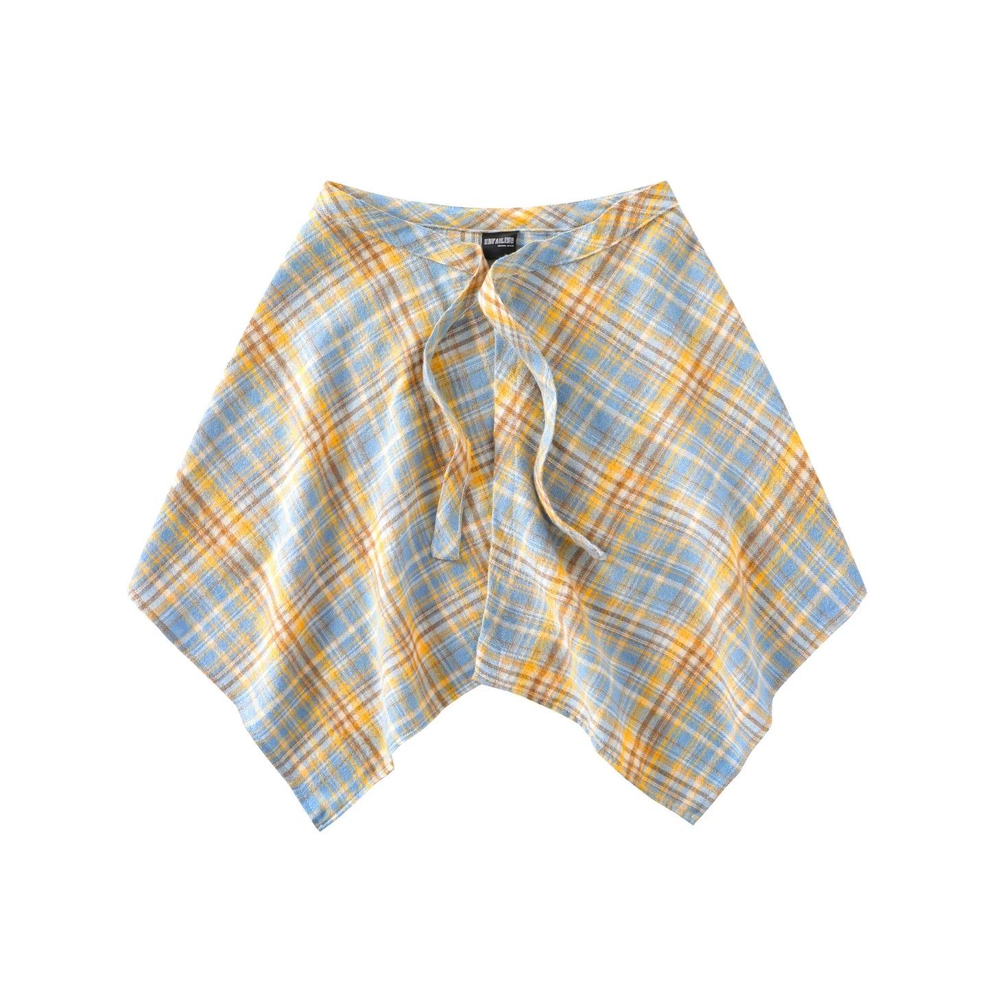 Stacked artifact colored plaid fart curtain women's one-piece lace-up Tibetan meat artifact men's hem boys' shirt