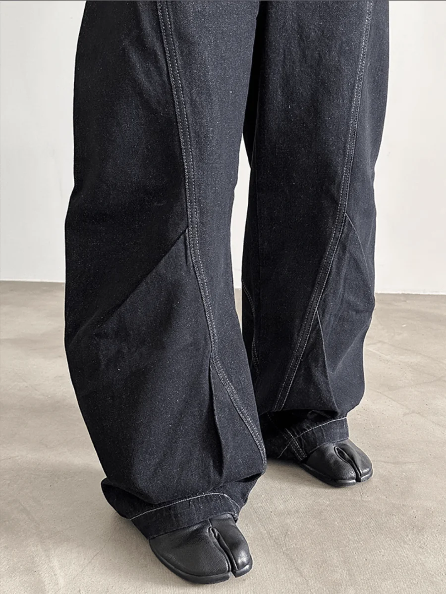 [VERY FEWEST ]Black Washed Jeans st1838