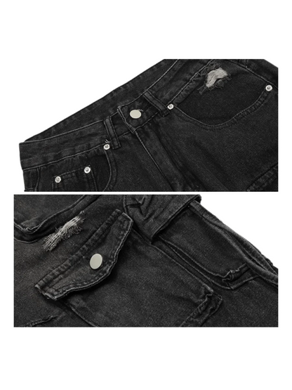 [MRNEARLY] multi-pocket jeans st1849