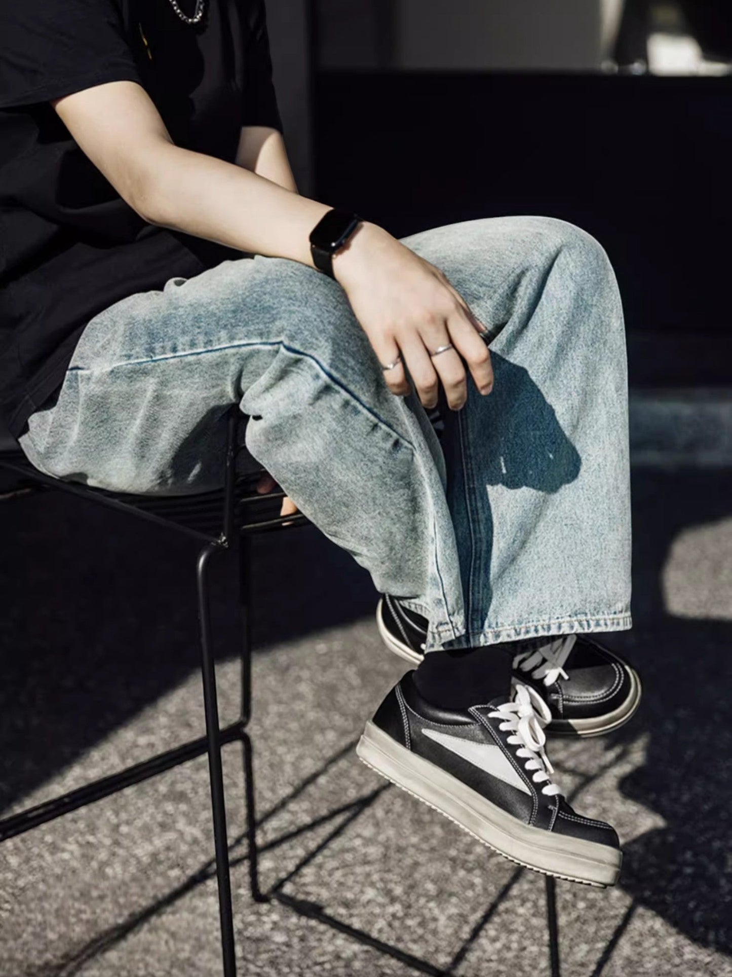 [MRA] VINTAGE BLACK LOW-TOPS st004