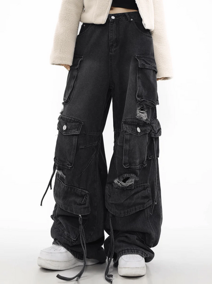 [MRNEARLY] multi-pocket jeans st1849