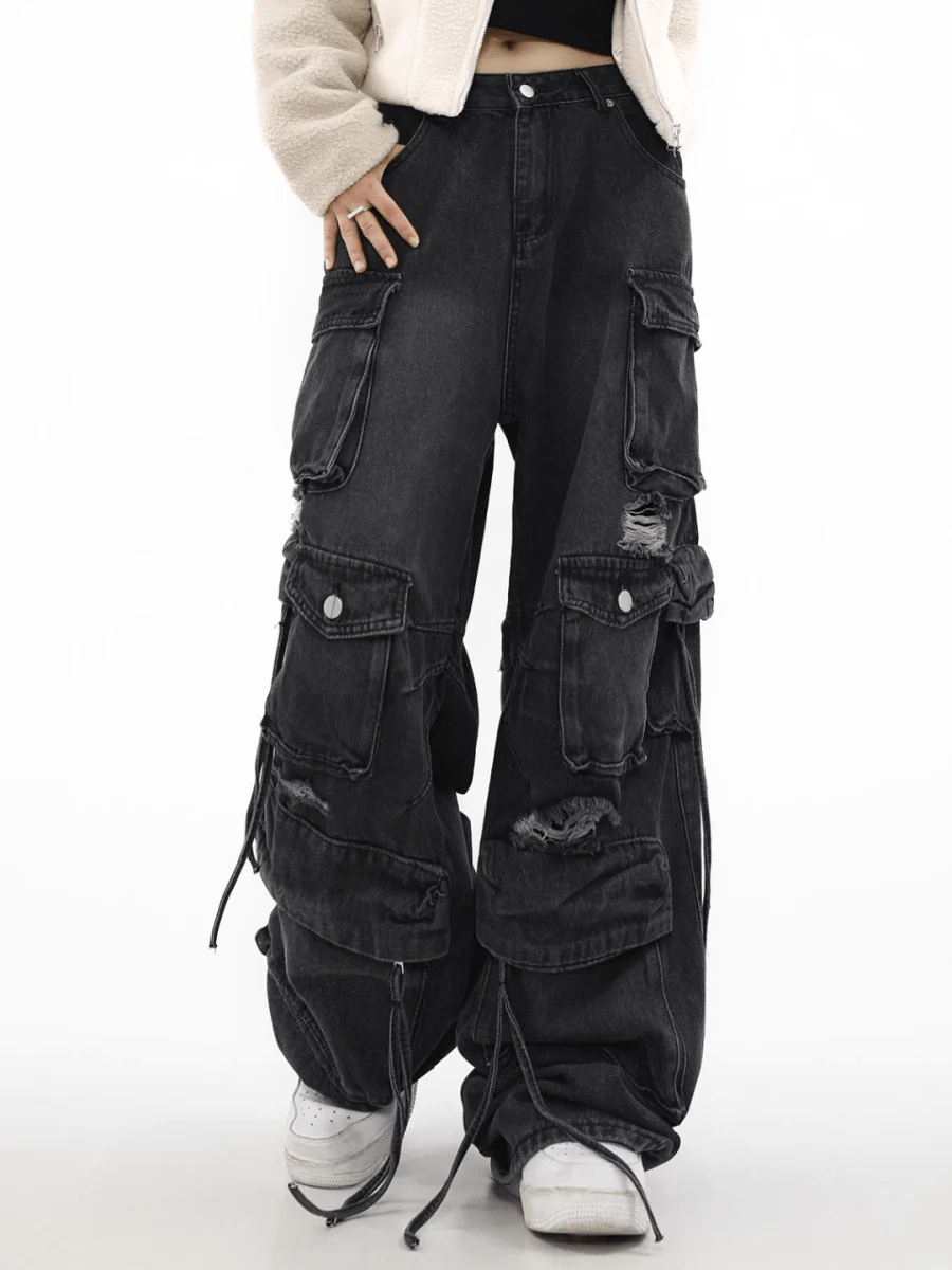 [MRNEARLY] multi-pocket jeans st1849