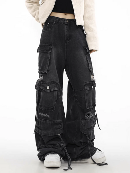 [MRNEARLY] multi-pocket jeans st1849